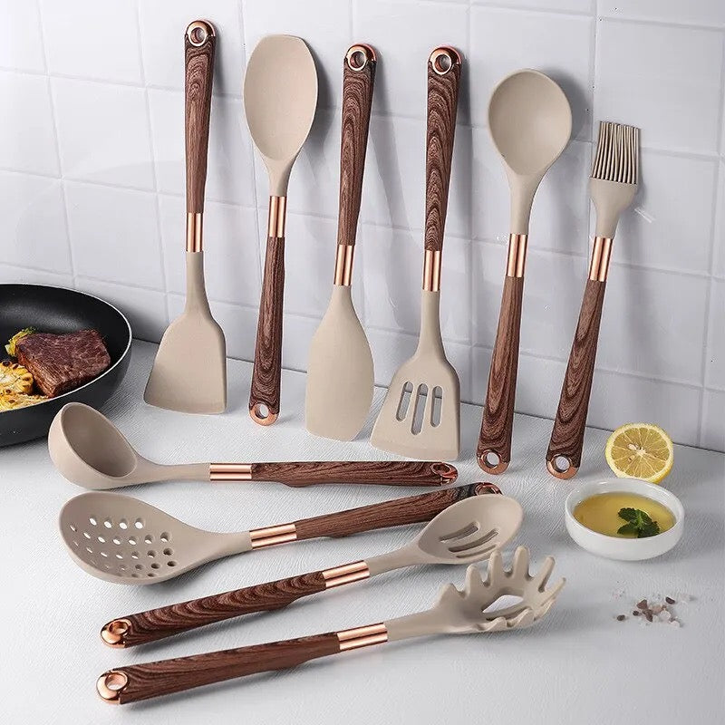 Apricot Kitchenware Set Silicone Material 13 piece sets