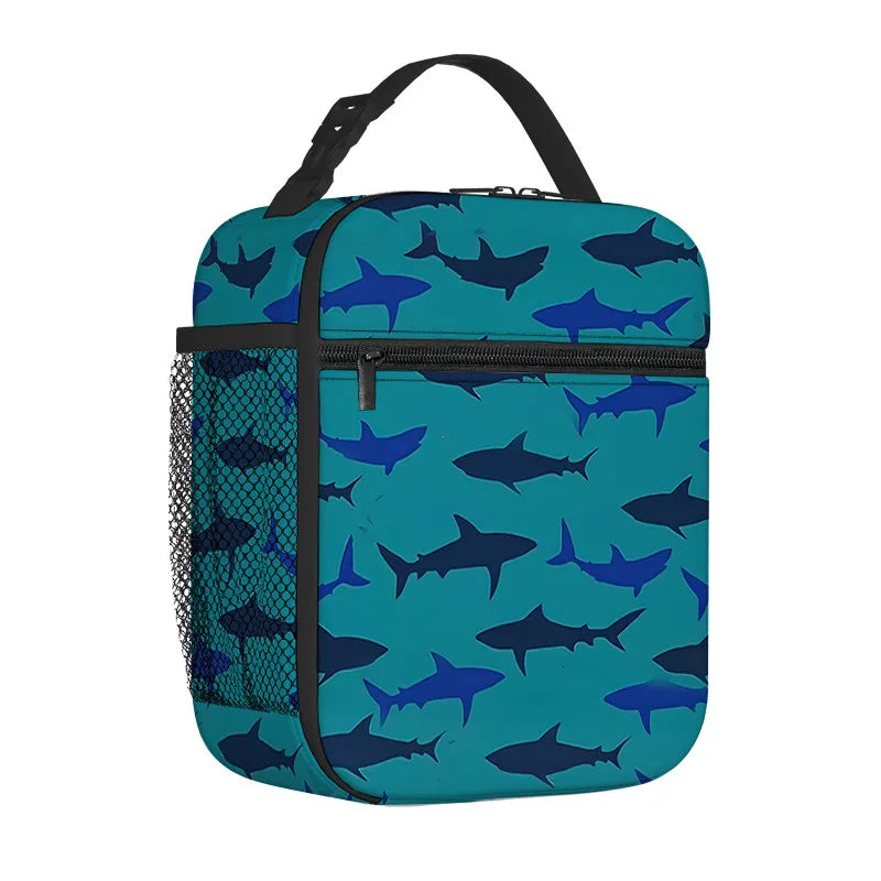 Shark Handheld Insulation Lunch Bag for Boy/Girls Best Gifts 3D Cartoon Portable Lunch Box Bag Picnic Bag