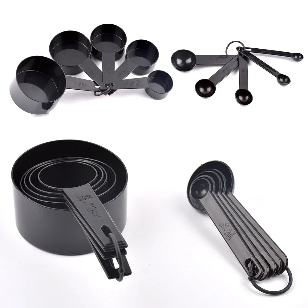10pcs Measuring Tools Kitchen Measuring Cups and Spoons Teaspoon Sugar Scoop Cake Baking Flour Measuring Cups Kitchen Tools