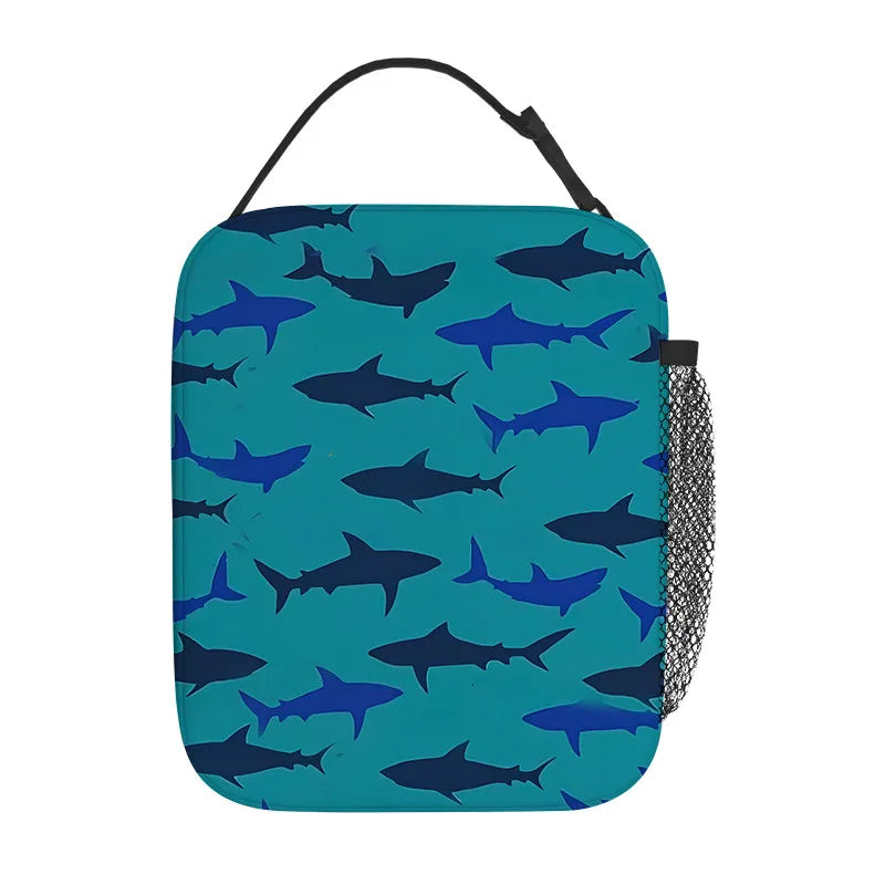 Shark Handheld Insulation Lunch Bag for Boy/Girls Best Gifts 3D Cartoon Portable Lunch Box Bag Picnic Bag