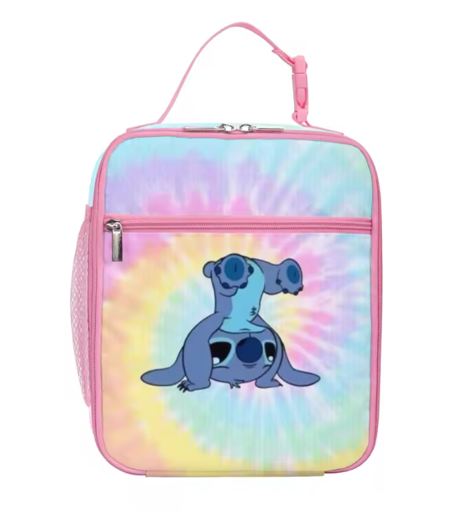 Stitch Primary lunch Bag with pencil case Children's Cartoon Boys Girls Cartoon lunch Bag