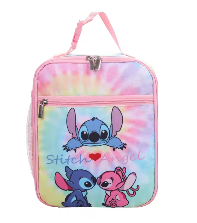 Stitch Primary lunch Bag with pencil case Children's Cartoon Boys Girls Cartoon lunch Bag