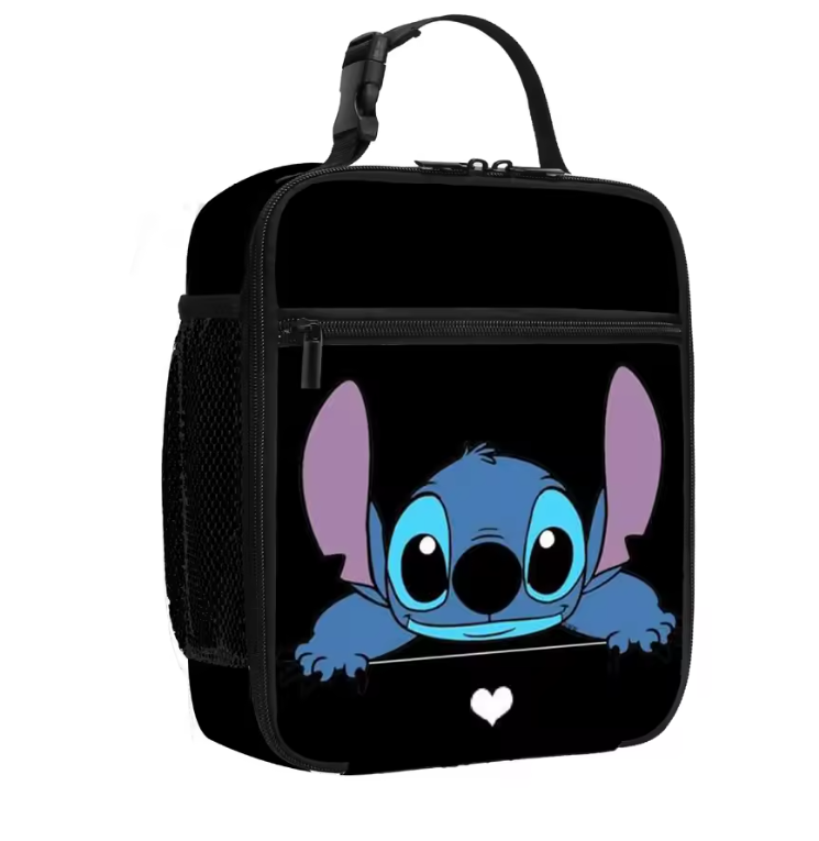 Stitch Primary lunch Bag with pencil case Children's Cartoon Boys Girls Cartoon lunch Bag