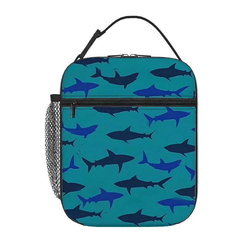 Shark Handheld Insulation Lunch Bag for Boy/Girls Best Gifts 3D Cartoon Portable Lunch Box Bag Picnic Bag