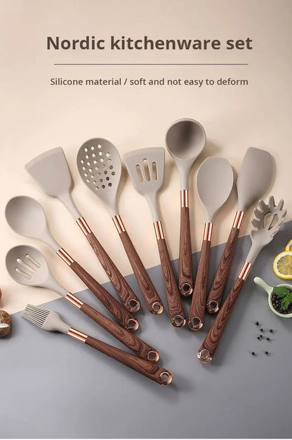 Apricot Kitchenware Set Silicone Material 13 piece sets