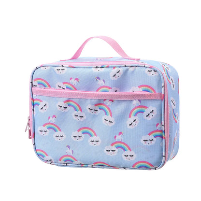 Lunch Bag for Kids Cartoon Rainbow Unicorn Lunch Bag Picnic Food Bag Student School Bento Bag