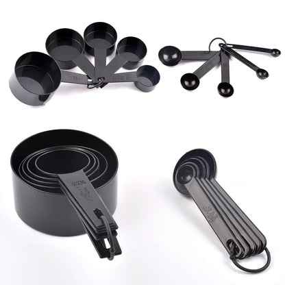 10pcs Measuring Tools Kitchen Measuring Cups and Spoons Teaspoon Sugar Scoop Cake Baking Flour Measuring Cups Kitchen Tools