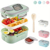 1PC Convenient Insulated Oval Sealed Fresh-keeping Double-layer Household Lunch / Bento Box