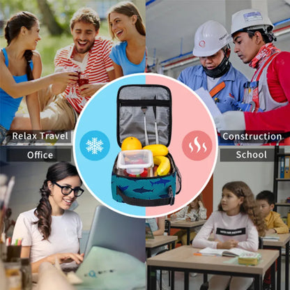 Shark Handheld Insulation Lunch Bag for Boy/Girls Best Gifts 3D Cartoon Portable Lunch Box Bag Picnic Bag