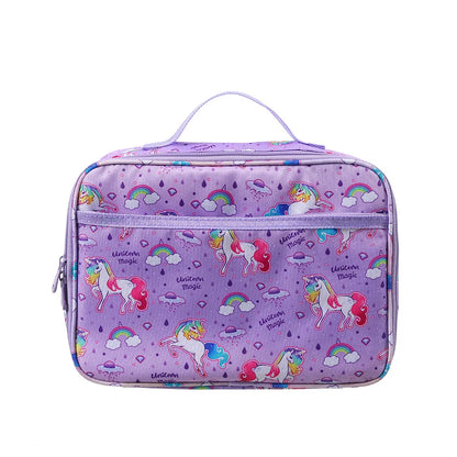 Lunch Bag for Kids Cartoon Rainbow Unicorn Lunch Bag Picnic Food Bag Student School Bento Bag